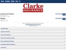 Tablet Screenshot of clarkeinsurance.net